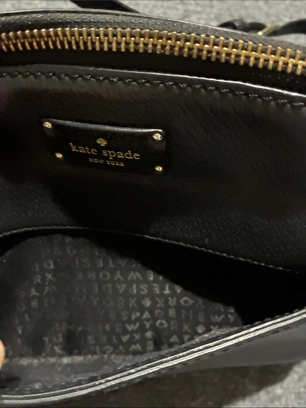 👜 Kate Spade Black Pebbled Leather Crossbody Bag